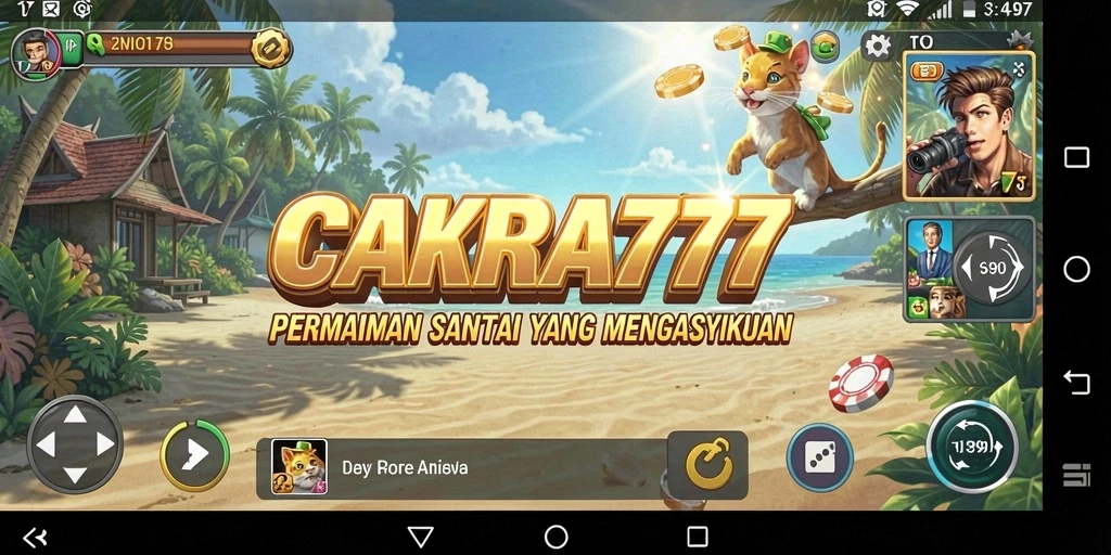 Tampilan gameplay CAKRA777 yang menarik dan menyenangkan.