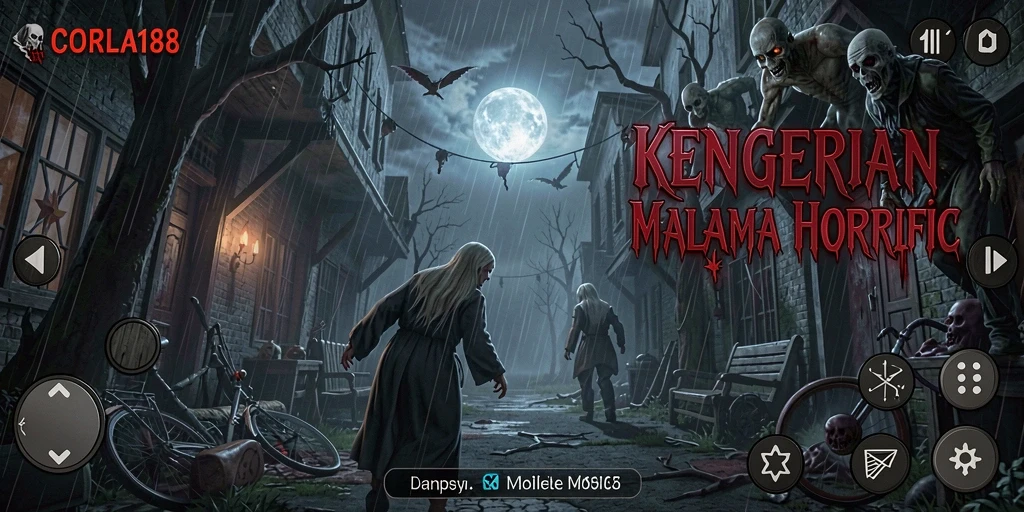Tangkapan layar menampilkan pengalaman menegangkan dalam game Horror.