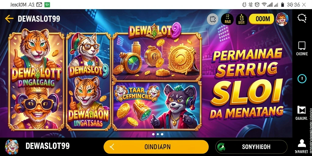Tampilan gameplay menarik dari DEWASLOT99 dengan efek visual yang menakjubkan.