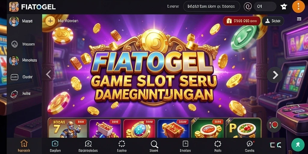 Tampilan gameplay menarik dari FIATOGEL dengan berbagai slot.