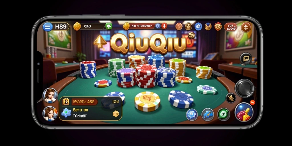 Tampilan gameplay QiuQiu yang menarik dan seru.
