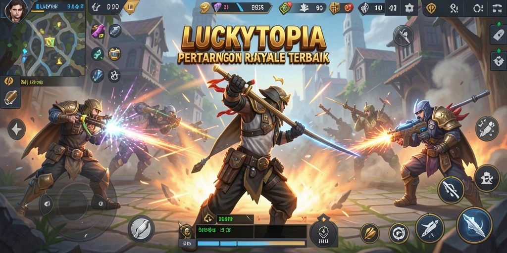 Gameplay seru dan mendebarkan di LUCKYTOPIA.