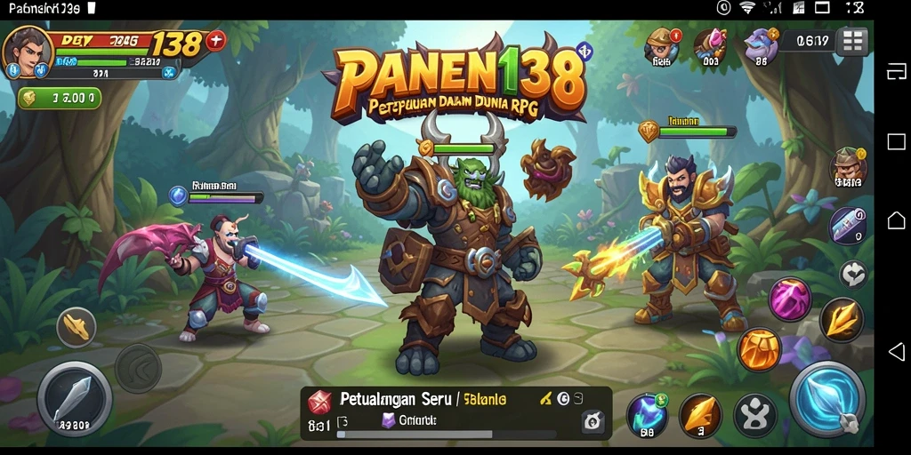 Tampilan gameplay RPG yang mendebarkan dan interaktif dalam PANEN138.