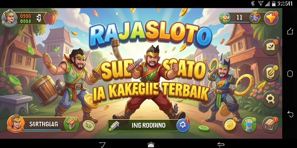 Tampilan gameplay menarik RAJASLOTO yang penuh strategi dan taktik.