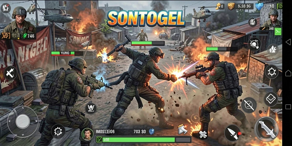 Tangkapan layar gameplay SONTOGEL menampilkan momen aksi mendebarkan.